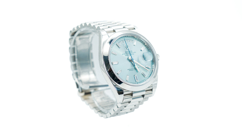 Rolex Day-Date 40 ‘228206’ Platinum Baguette