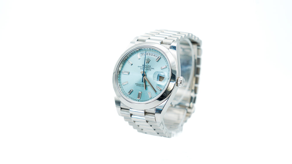 Rolex Day-Date 40 ‘228206’ Platinum Baguette